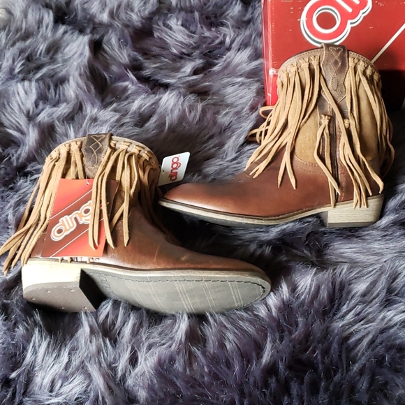 Dingo GIGI booties brown size 6.5 - Picture 6 of 9